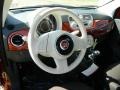 Grigio/Avorio (Gray/Ivory) Dashboard Photo for 2013 Fiat 500 #73011451