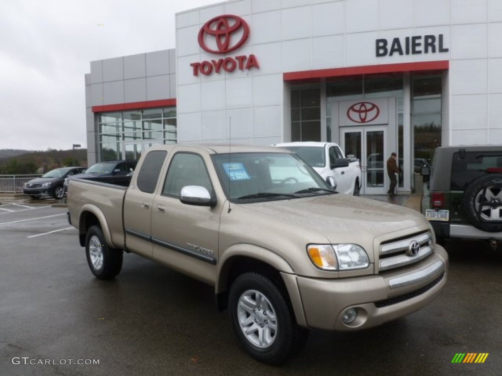 2004 Tundra SR5 Access Cab 4x4 - Desert Sand Mica / Oak photo #1