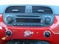 2013 Fiat 500 Rosso/Nero (Red/Black) Interior Audio System Photo