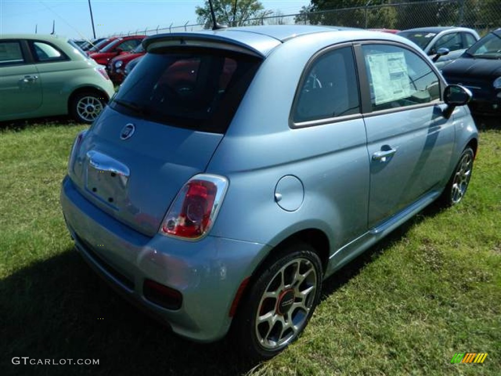 2013 500 Sport - Luce Blu (Light Blue) / Sport Marrone/Grigio/Nero (Brown/Gray/Black) photo #5