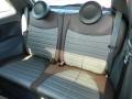 2013 Fiat 500 Sport Marrone/Grigio/Nero (Brown/Gray/Black) Interior Rear Seat Photo