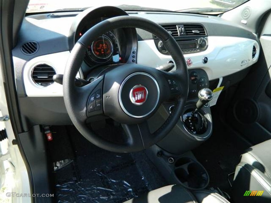 2013 Fiat 500 Sport Sport Nero/Nero (Black/Black) Dashboard Photo #73013905