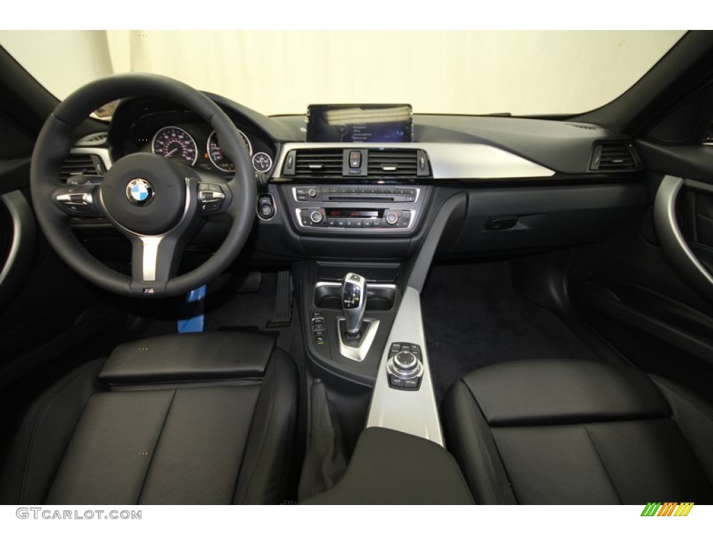 2013 BMW 3 Series 335i Sedan Black Dashboard Photo #73014513