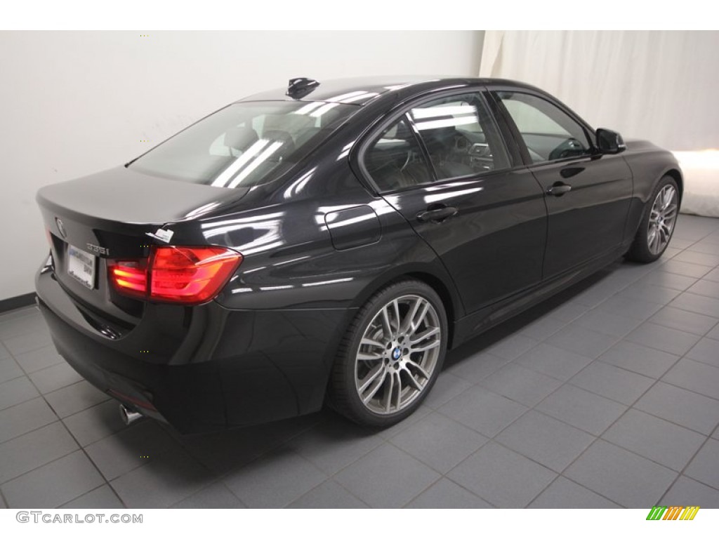 2013 3 Series 335i Sedan - Black Sapphire Metallic / Black photo #8