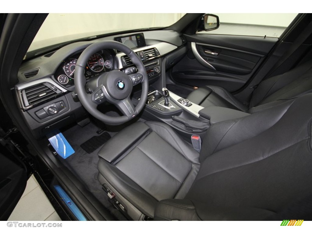 Black Interior 2013 BMW 3 Series 335i Sedan Photo #73014643