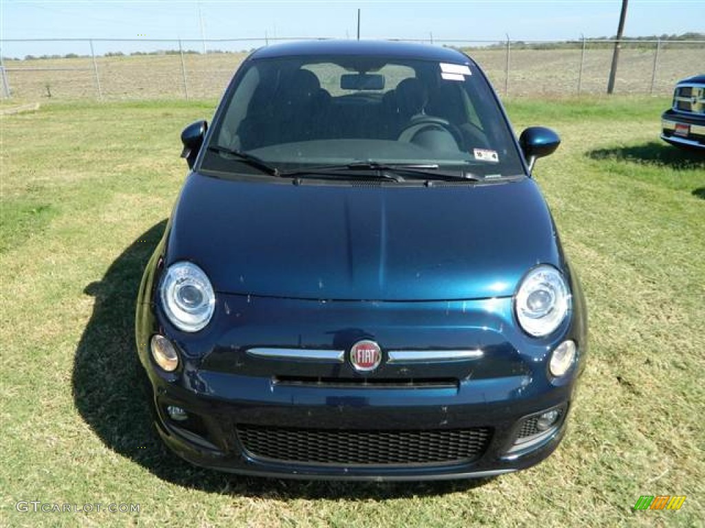 Verde Azzurro (Blue-Green) 2013 Fiat 500 Sport Exterior Photo #73014777