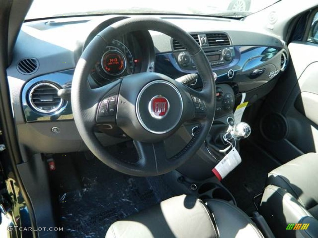 2013 Fiat 500 Sport Sport Nero/Nero (Black/Black) Dashboard Photo #73015567