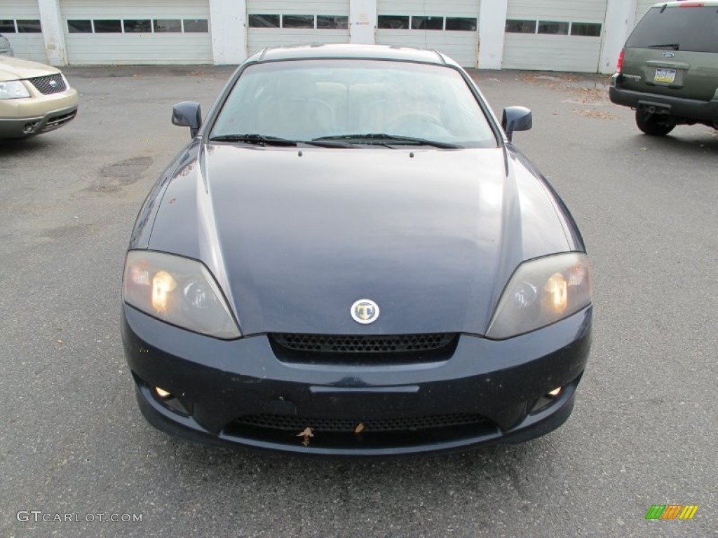 2006 Tiburon GT - Moonlit Blue Metallic / Beige photo #3