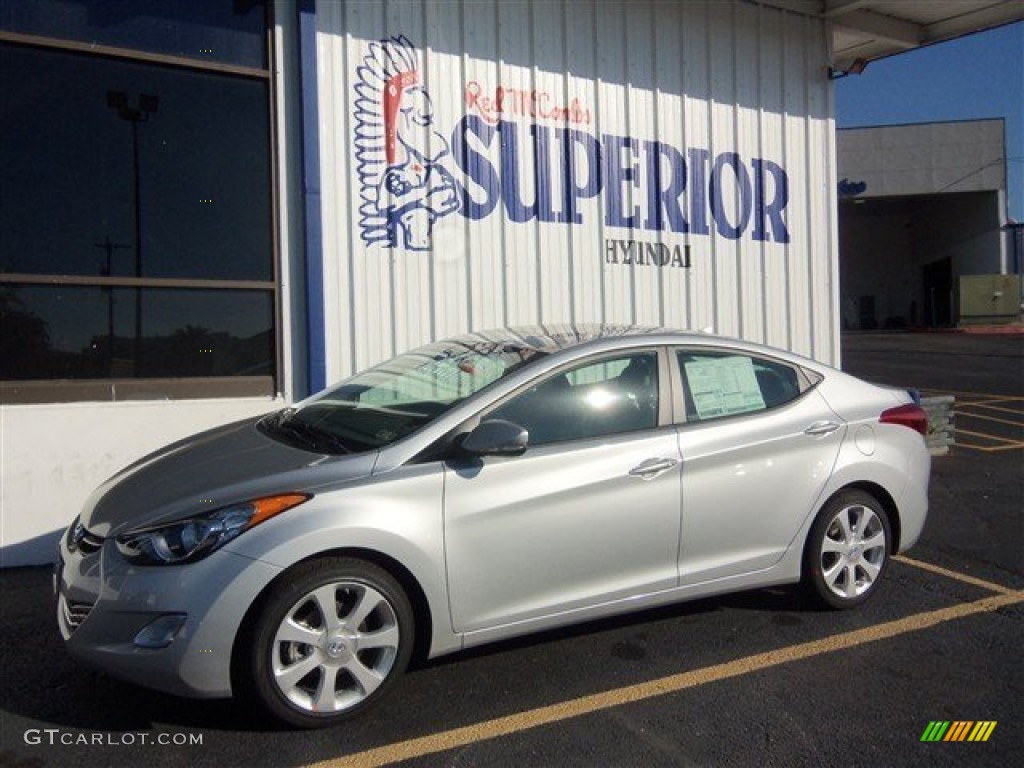 2013 Elantra Limited - Silver / Gray photo #4