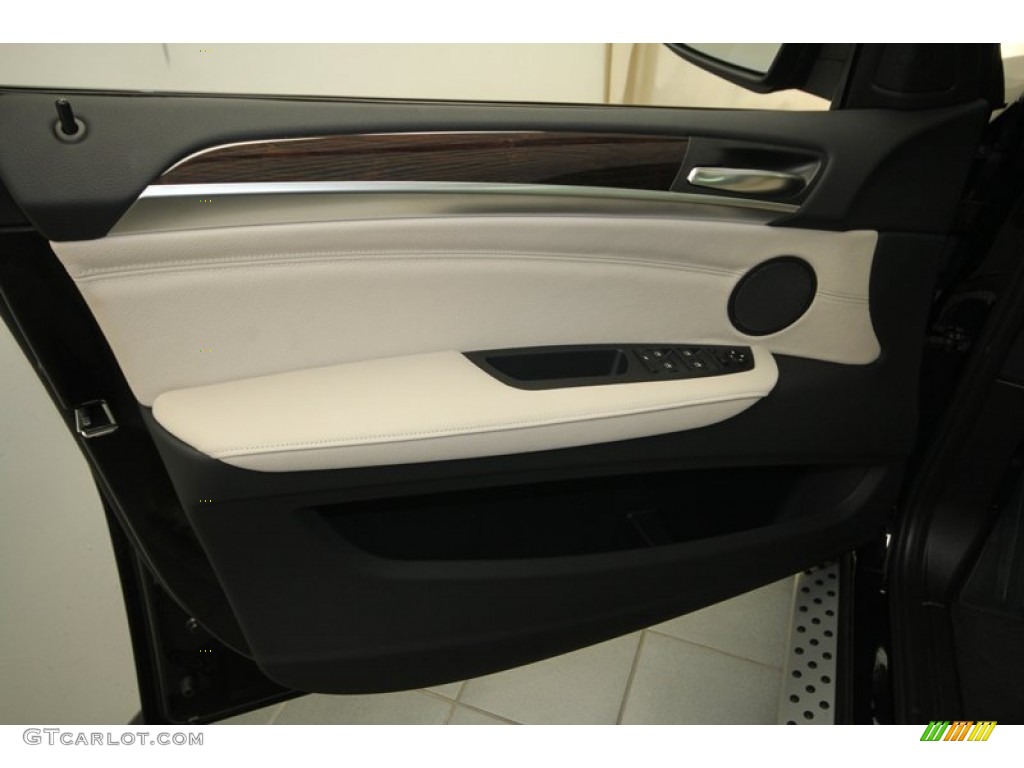 2013 BMW X6 xDrive35i Oyster Door Panel Photo #73015924