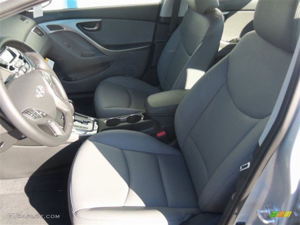 2013 Elantra Limited - Silver / Gray photo #12