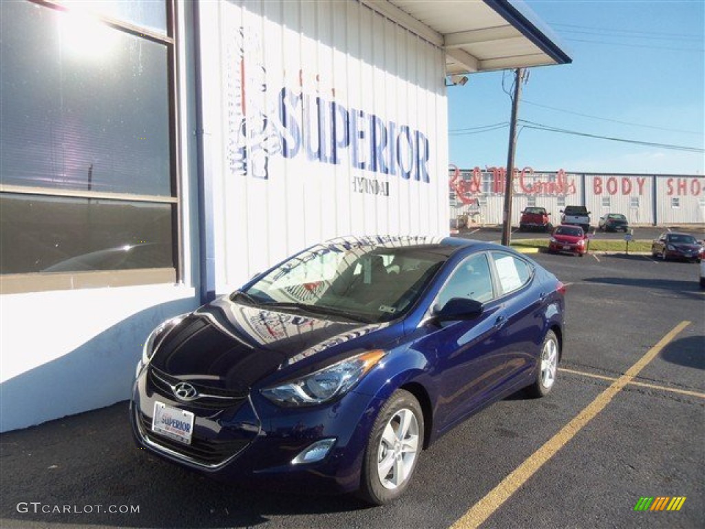 2013 Elantra GLS - Indigo Night / Gray photo #1