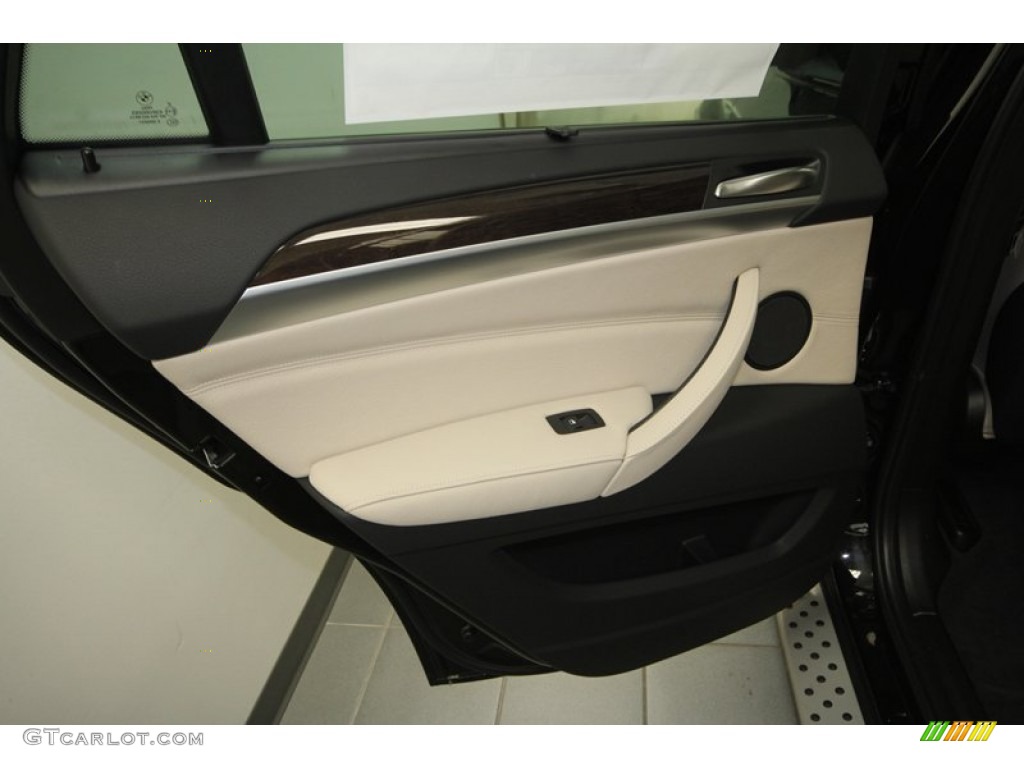 2013 BMW X6 xDrive35i Oyster Door Panel Photo #73016197