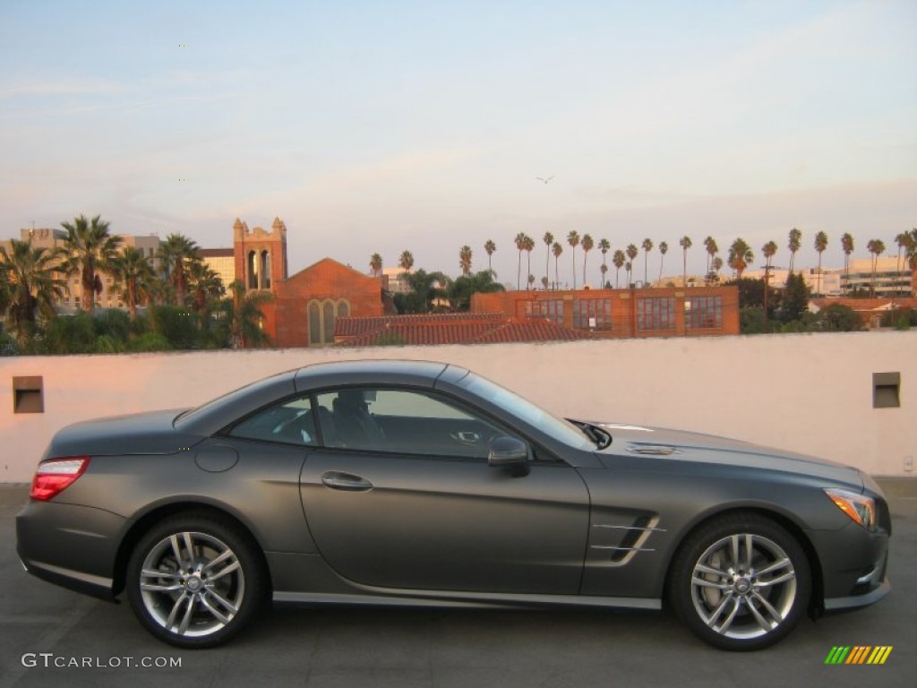 Matte Shadow Grey Metallic 2013 Mercedes-Benz SL 550 Roadster Exterior Photo #73016449