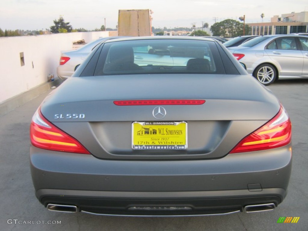 2013 SL 550 Roadster - Matte Shadow Grey Metallic / Black photo #18