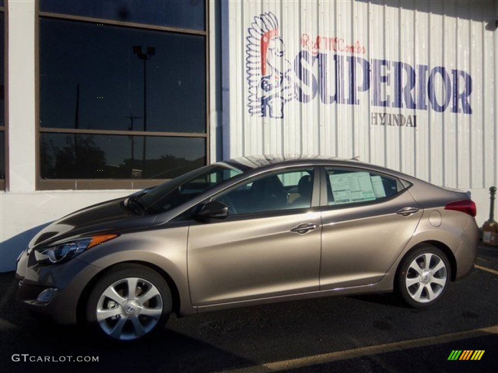2013 Elantra Limited - Desert Bronze / Beige photo #6