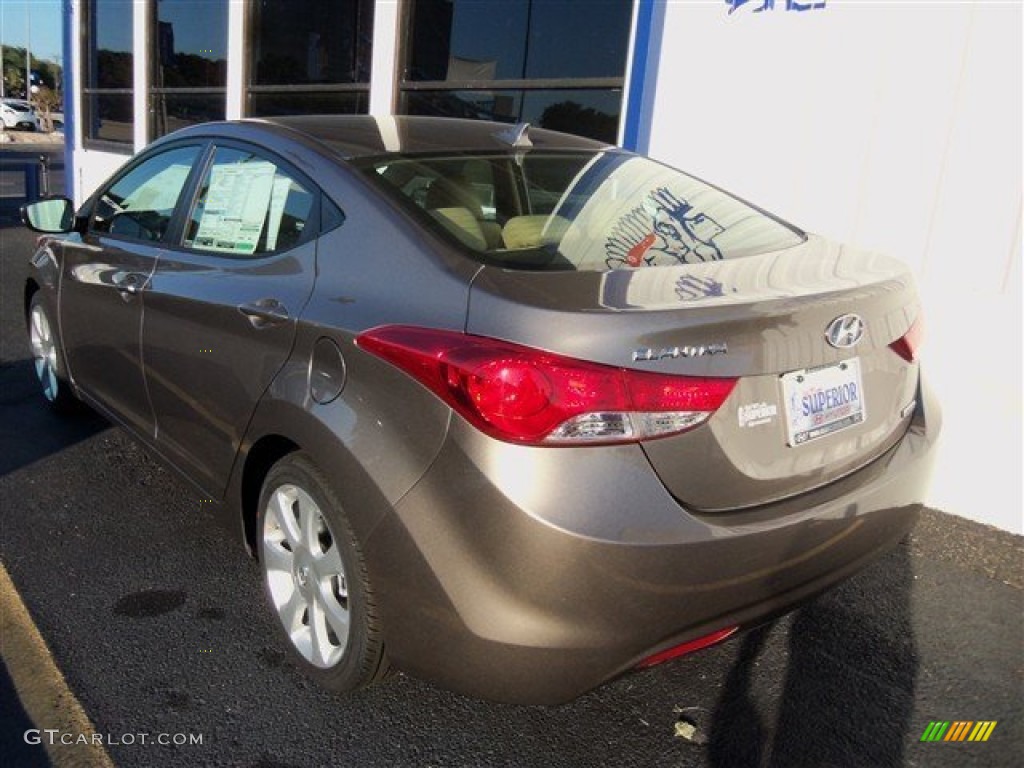 2013 Elantra Limited - Desert Bronze / Beige photo #7