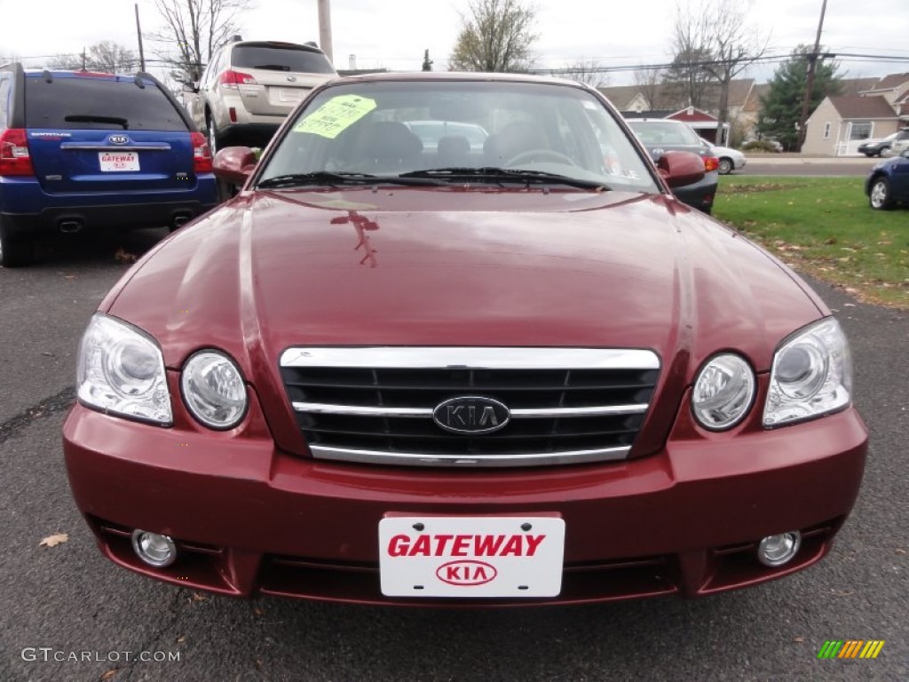 2006 Optima EX V6 - Radiant Red / Beige photo #3