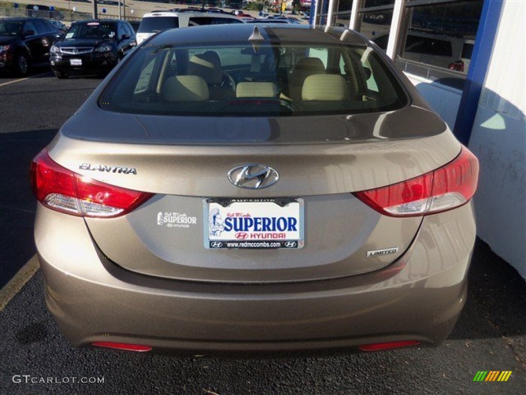 2013 Elantra Limited - Desert Bronze / Beige photo #8