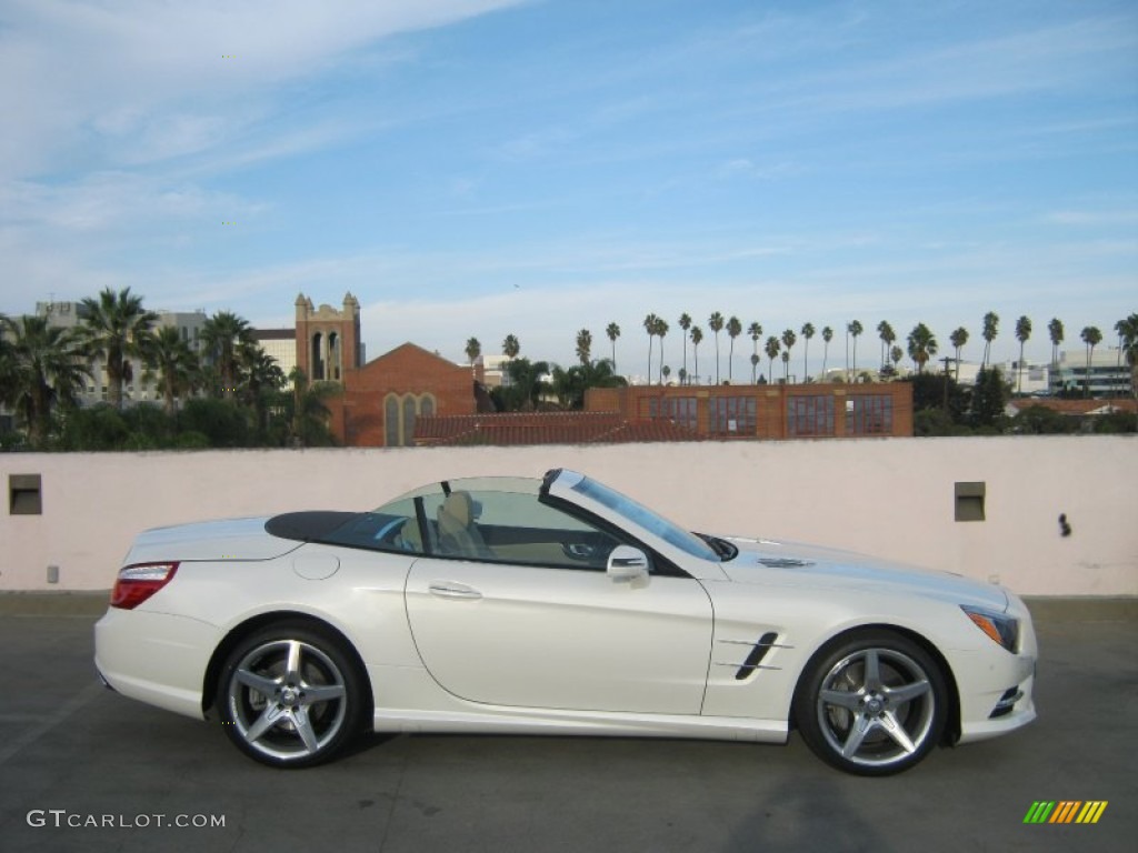 Diamond White Metallic 2013 Mercedes-Benz SL 550 Roadster Exterior Photo #73016659
