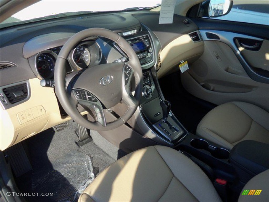 2013 Elantra Limited - Desert Bronze / Beige photo #11