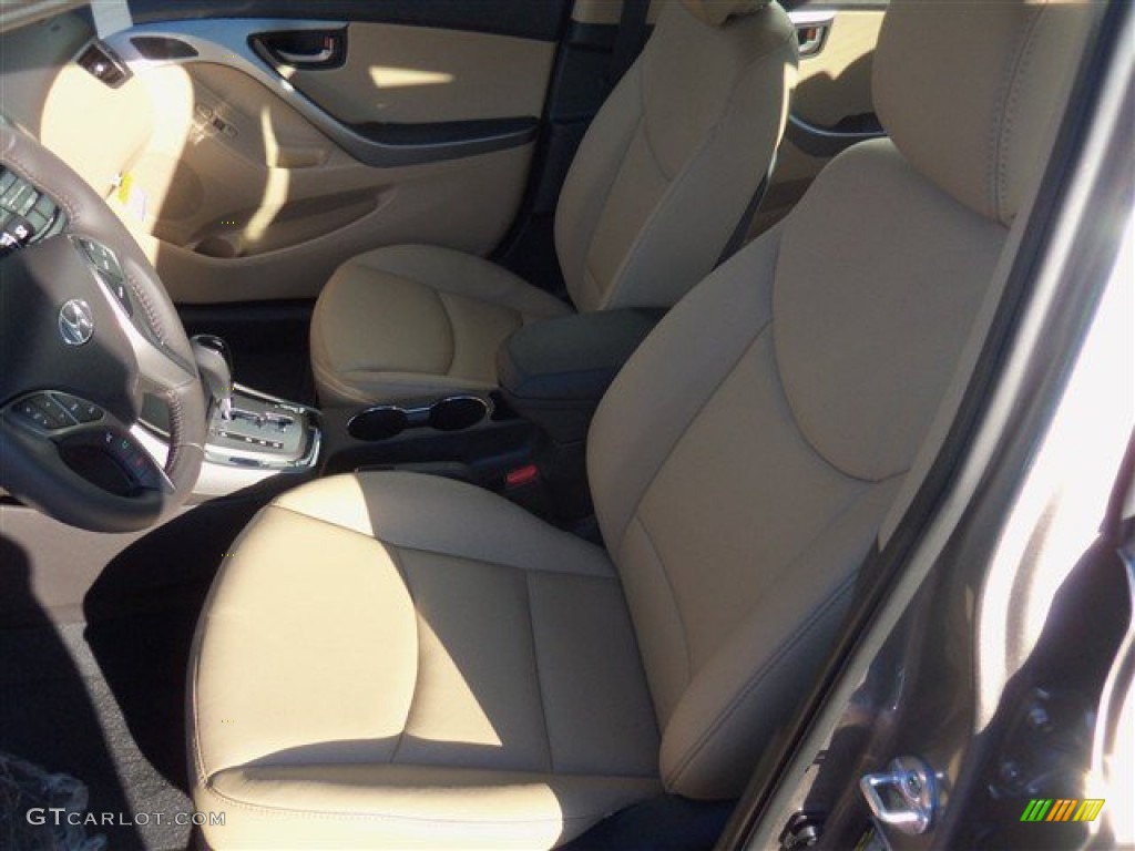 2013 Elantra Limited - Desert Bronze / Beige photo #12