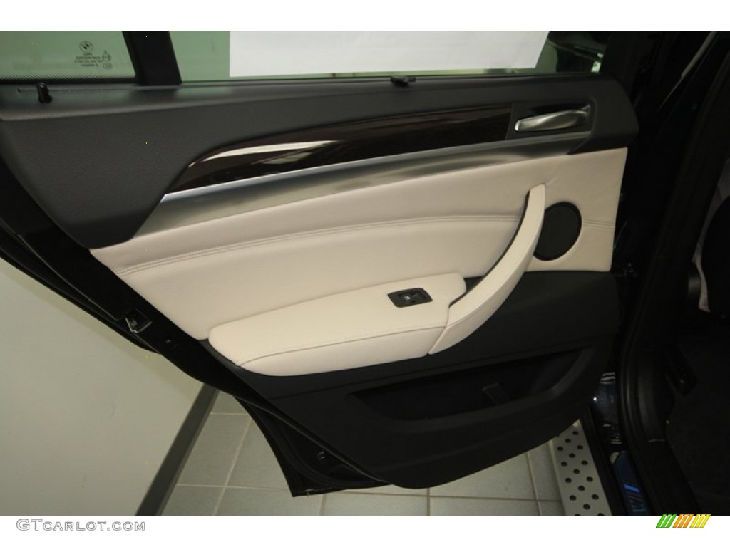 2013 BMW X6 xDrive35i Oyster Door Panel Photo #73016815