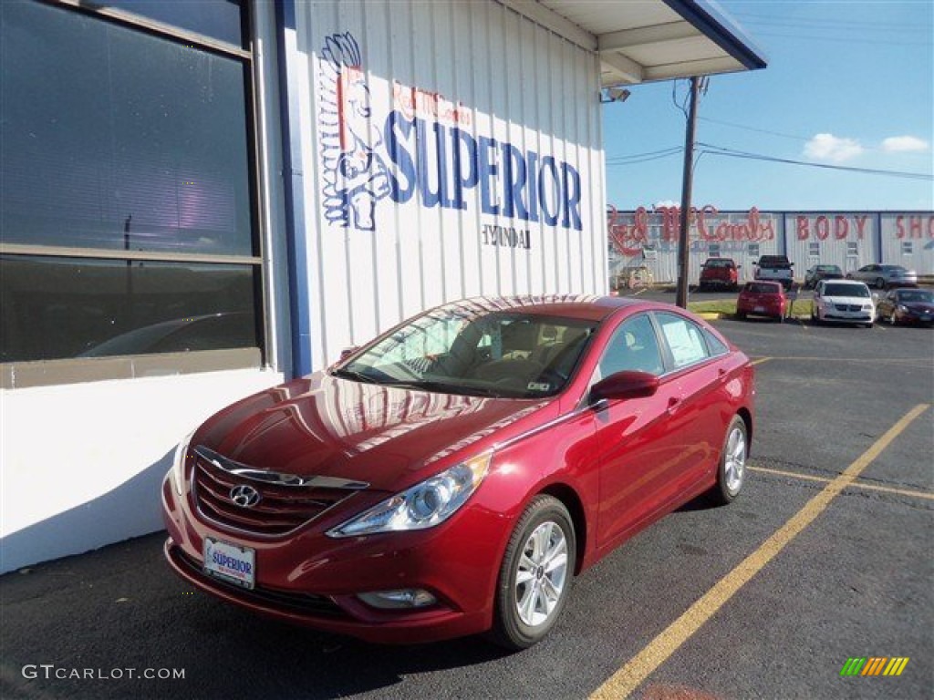 2013 Sonata GLS - Sparkling Ruby / Camel photo #1