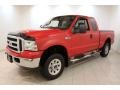 2006 Red Clearcoat Ford F250 Super Duty XLT SuperCab 4x4  photo #3