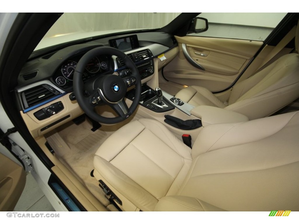Venetian Beige Interior 2013 BMW 3 Series 335i Sedan Photo #73017150