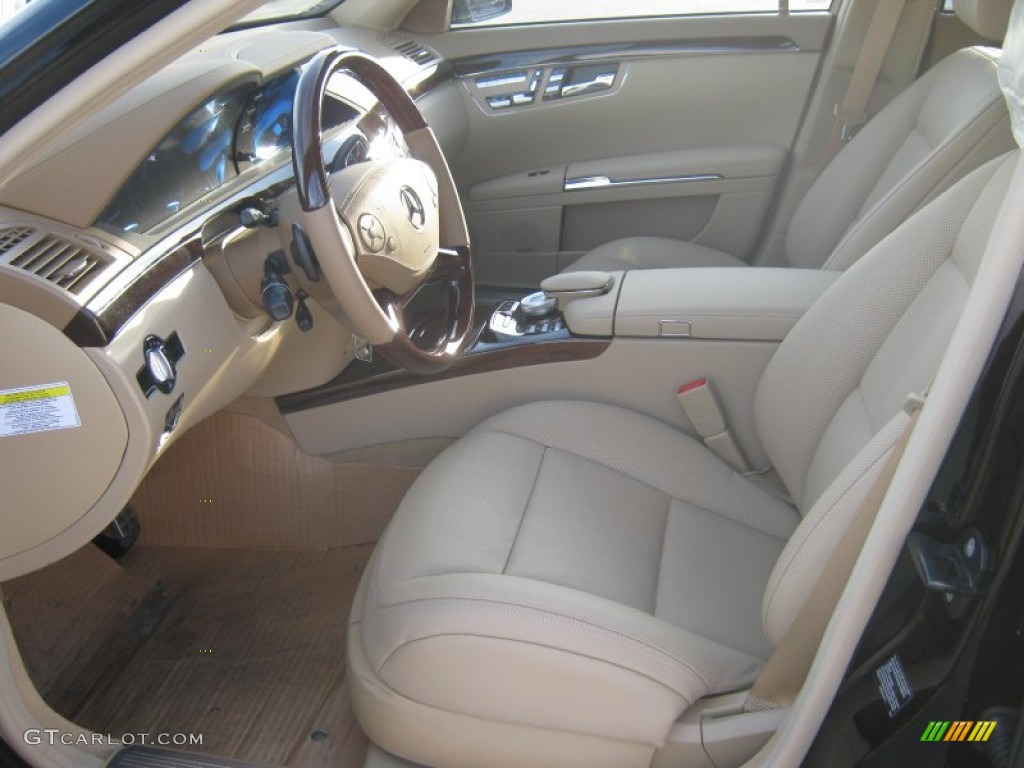 2013 S 550 Sedan - Black / Cashmere/Savanna photo #7