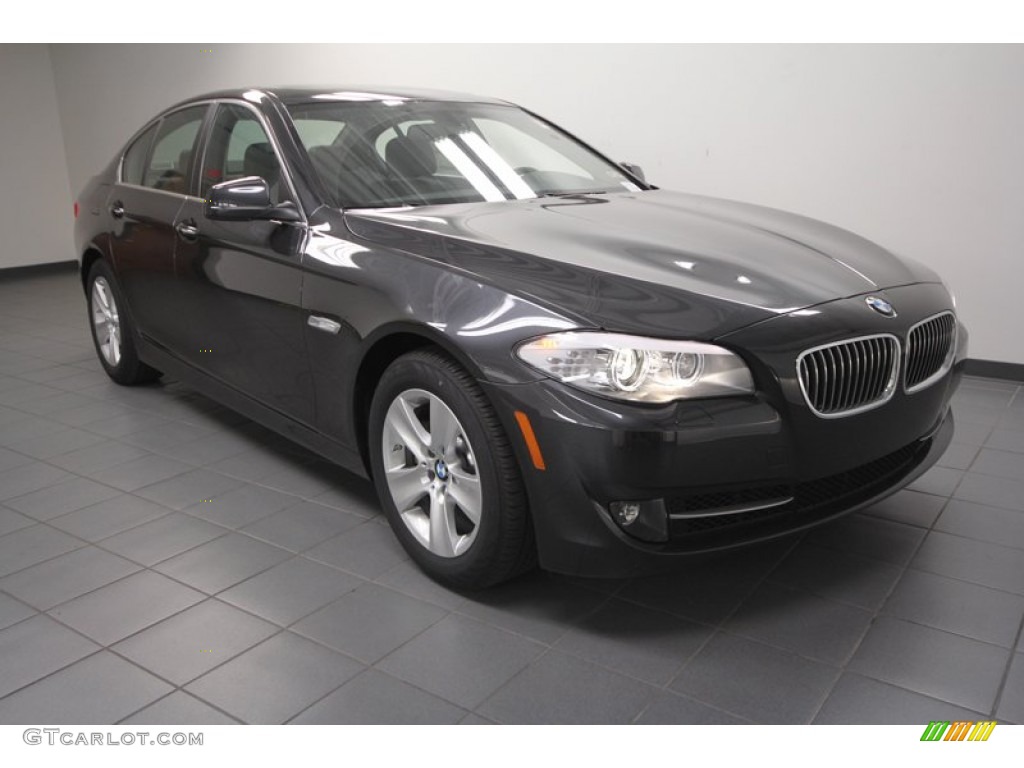 2013 5 Series 528i Sedan - Dark Graphite Metallic II / Black photo #1