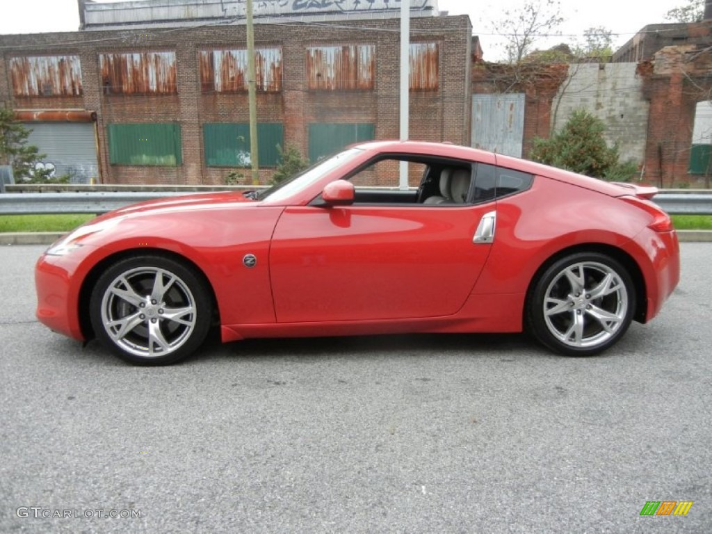 Solid Red 2009 Nissan 370Z Sport Touring Coupe Exterior Photo #73018330