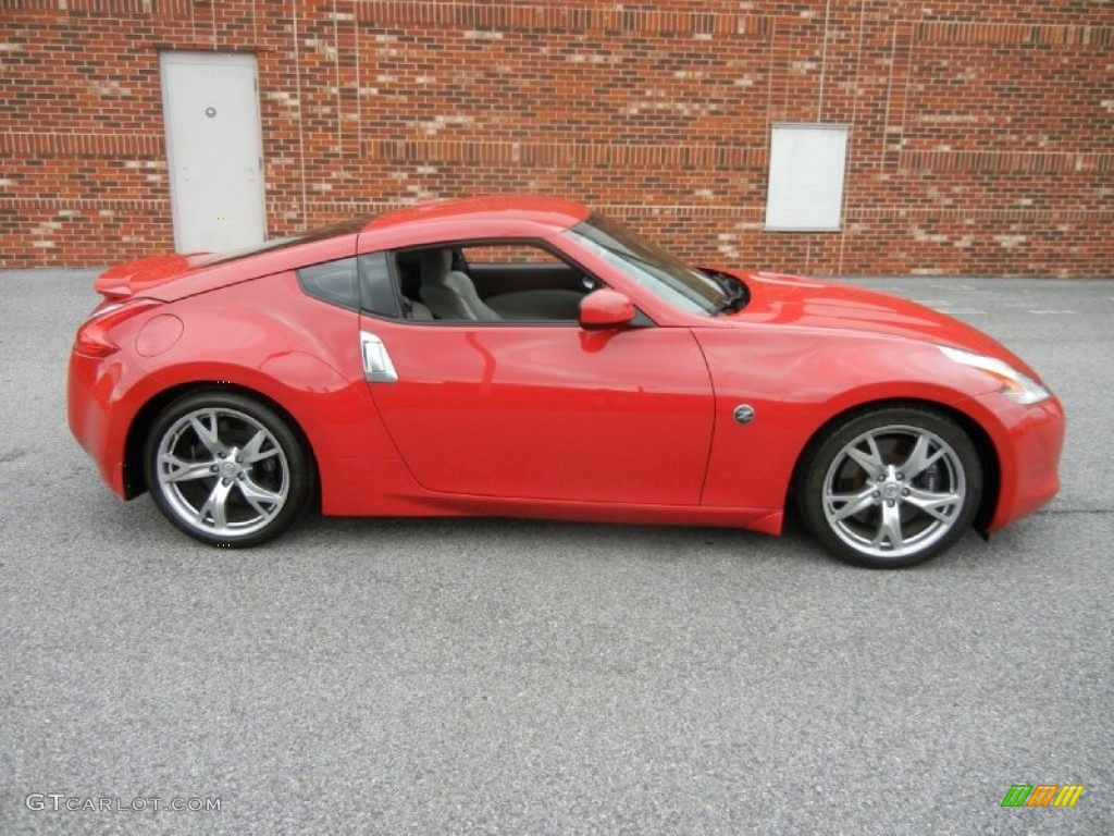 Solid Red 2009 Nissan 370Z Sport Touring Coupe Exterior Photo #73018378