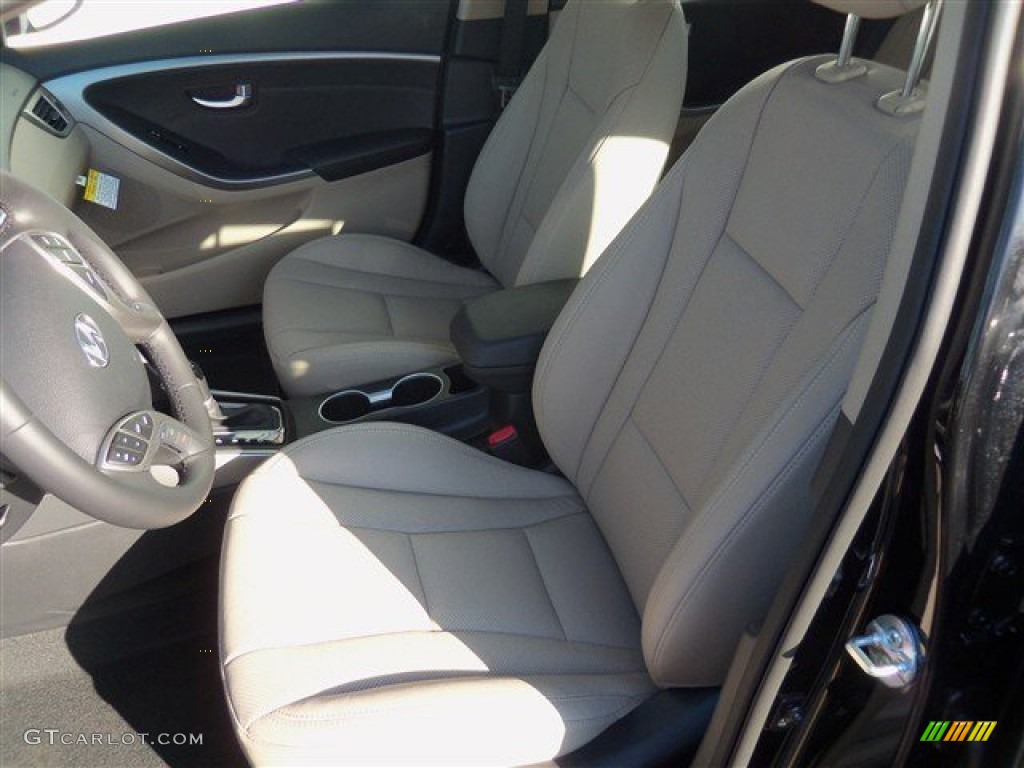 2013 Elantra GT - Black Noir Pearl / Beige photo #12