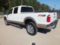 2012 White Platinum Metallic Tri-Coat Ford F350 Super Duty Lariat Crew Cab 4x4  photo #7