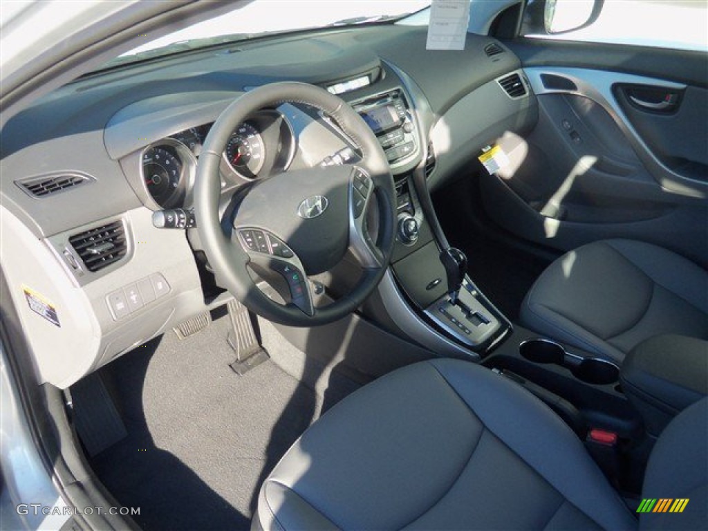 2013 Elantra Limited - Silver / Gray photo #11