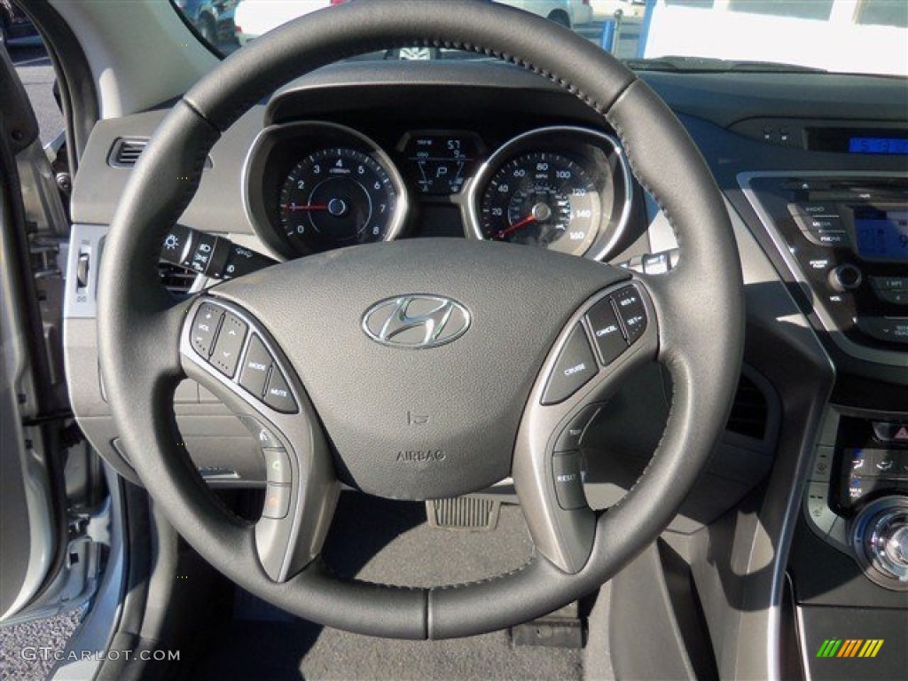 2013 Elantra Limited - Silver / Gray photo #14
