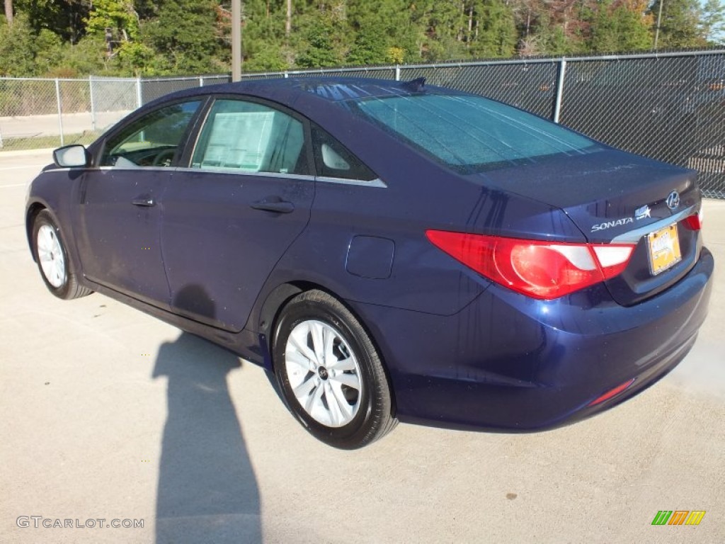 2013 Sonata GLS - Indigo Night Blue / Gray photo #7