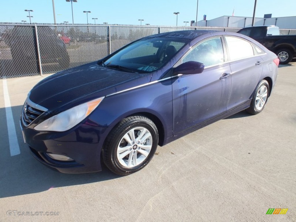 2013 Sonata GLS - Indigo Night Blue / Gray photo #9