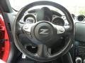 2009 Nissan 370Z Gray Leather Interior Steering Wheel Photo