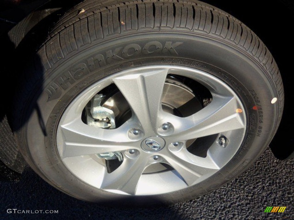 2013 Elantra Coupe GS - Black Noir Pearl / Gray photo #4