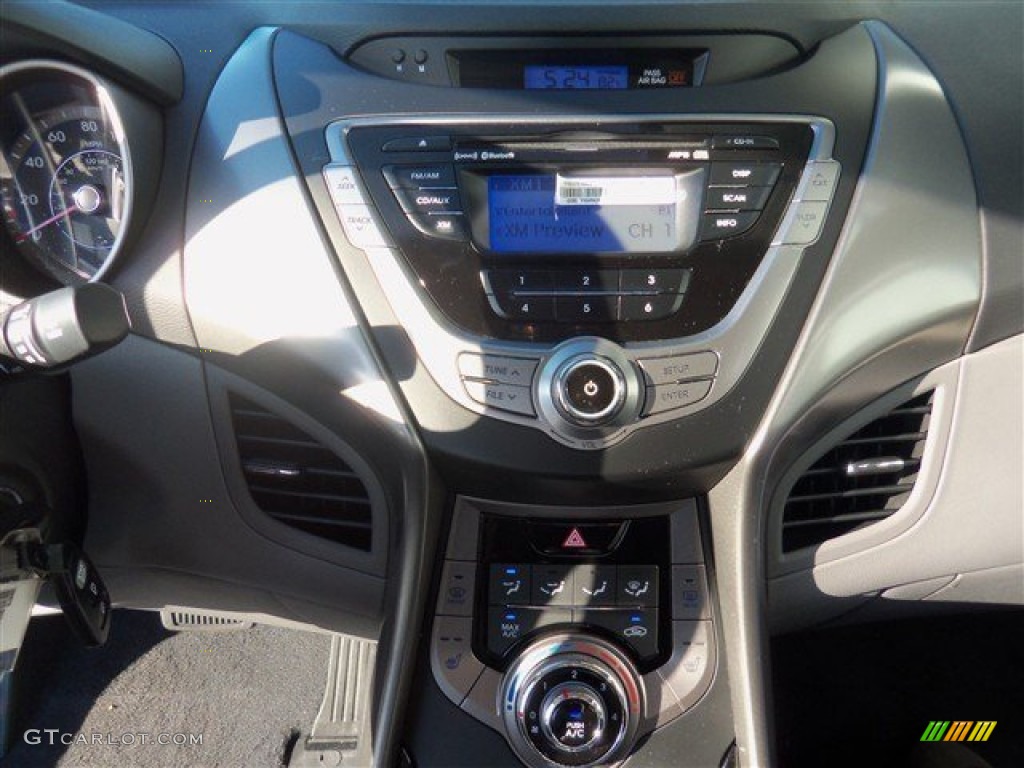 2013 Elantra Coupe GS - Black Noir Pearl / Gray photo #12