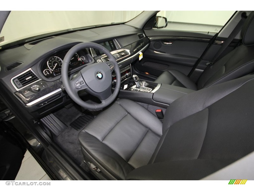 Black Interior 2013 BMW 5 Series 535i Gran Turismo Photo #73020457