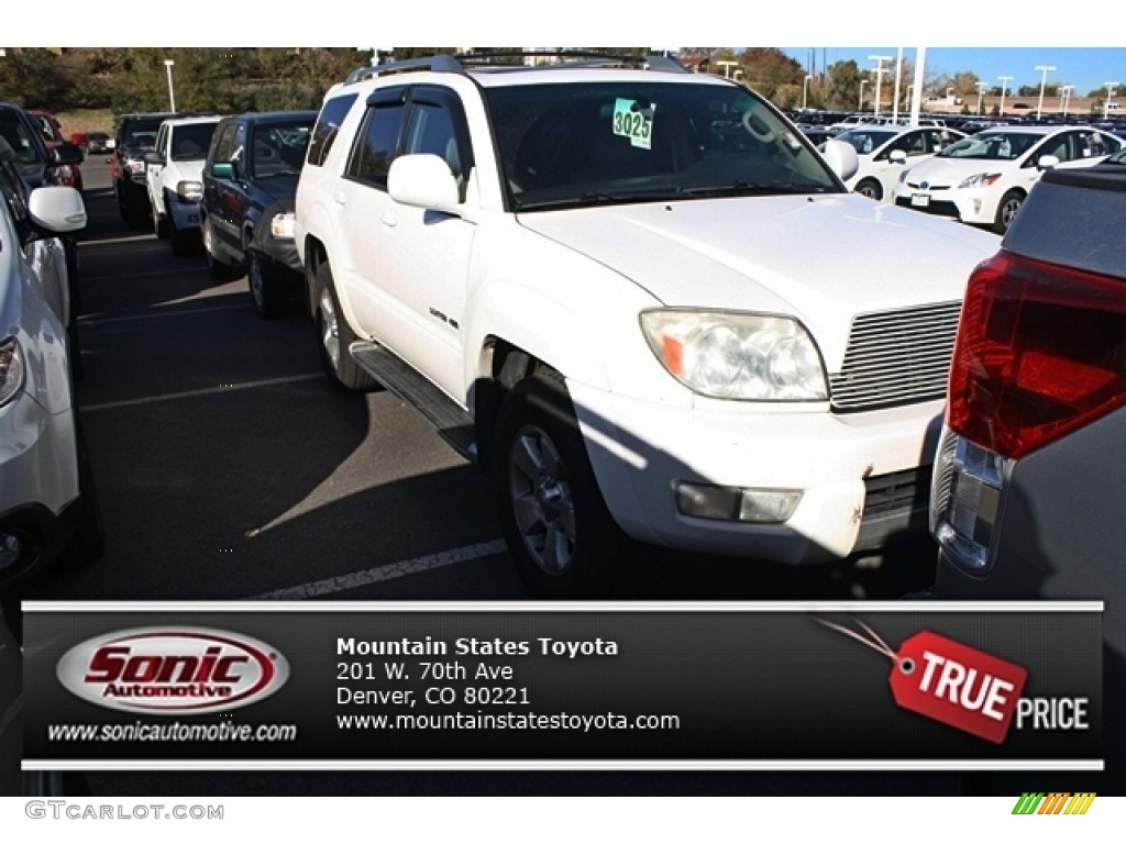 2004 4Runner Limited 4x4 - Natural White / Taupe photo #1