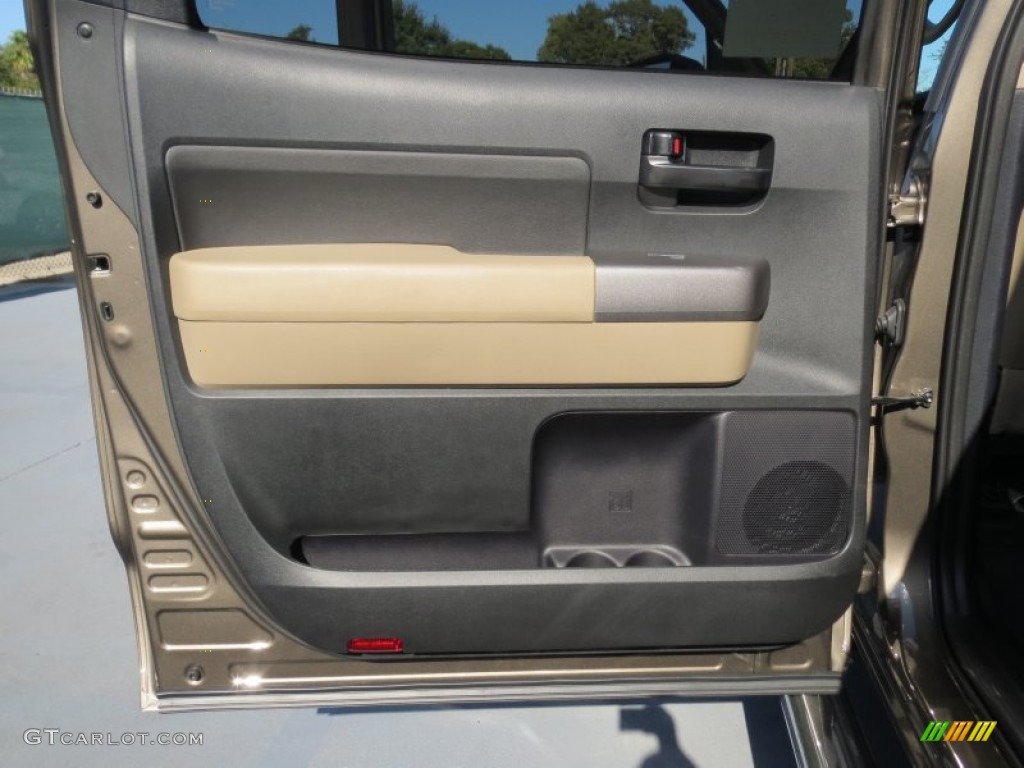 2013 Toyota Tundra Texas Edition CrewMax Sand Beige Door Panel Photo #73021000