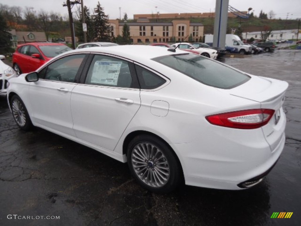 2013 Fusion Titanium - Oxford White / Charcoal Black photo #4