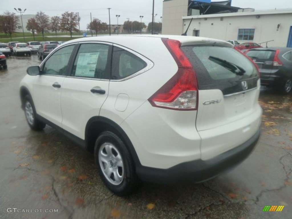 2013 CR-V LX AWD - White Diamond Pearl / Gray photo #2