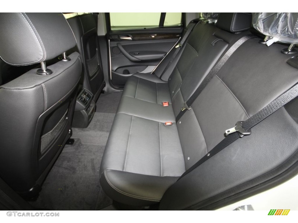 Black Interior 2013 BMW X3 xDrive 28i Photo #73023060
