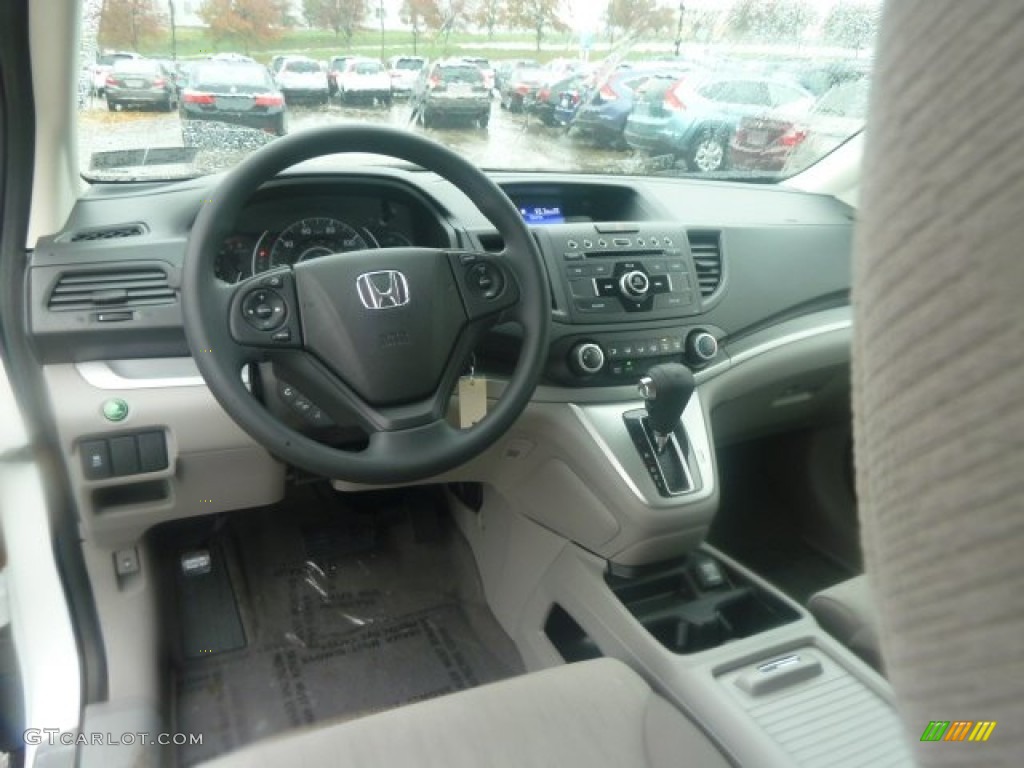 2013 CR-V LX AWD - White Diamond Pearl / Gray photo #11